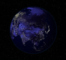 Asia by night and beyond